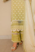 Zellbury | Unstitched 3 Piece Chikankari | Embroidered Shirt Shalwar Dupatta - 0702 - House Of Hania