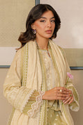 Zellbury | Unstitched 3 Piece Chikankari | Embroidered Shirt Shalwar Dupatta - 0702 - House Of Hania