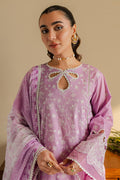 Zellbury | Unstitched 3 Piece Chikankari | Embroidered Shirt Shalwar Dupatta - 0703 - House Of Hania