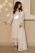 Zellbury | Unstitched 3 Piece Chikankari | Embroidered Shirt Shalwar Dupatta - 0704 - House Of Hania