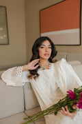 Zellbury | Unstitched 3 Piece Chikankari | Embroidered Shirt Shalwar Dupatta - 0704 - House Of Hania