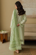 Zellbury | Unstitched 3 Piece Chikankari | Embroidered Shirt Shalwar Dupatta - 0706 - House Of Hania