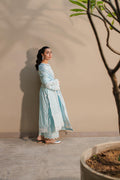 Zellbury | Unstitched 3 Piece Chikankari | Embroidered Shirt Shalwar Dupatta - 0709 - House Of Hania
