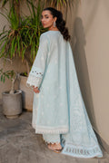 Zellbury | Unstitched 3 Piece Chikankari | Embroidered Shirt Shalwar Dupatta - 0709 - House Of Hania
