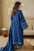 Zellbury | Unstitched 3 Piece Chikankari | Embroidered Shirt Shalwar Dupatta - 0711 - House Of Hania