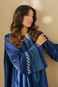 Zellbury | Unstitched 3 Piece Chikankari | Embroidered Shirt Shalwar Dupatta - 0711 - House Of Hania