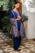 Zellbury | Unstitched 3 Piece Cotail | Embroidered Shirt Shalwar Dupatta - 0245 - House Of Hania