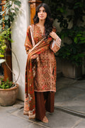 Zellbury | Unstitched 3 Piece Cotail | Shirt Shalwar Dupatta - 0217 - House Of Hania