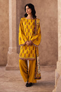 Zellbury | Unstitched 3 Piece Cotail | Shirt Shalwar Dupatta - 0218 - House Of Hania