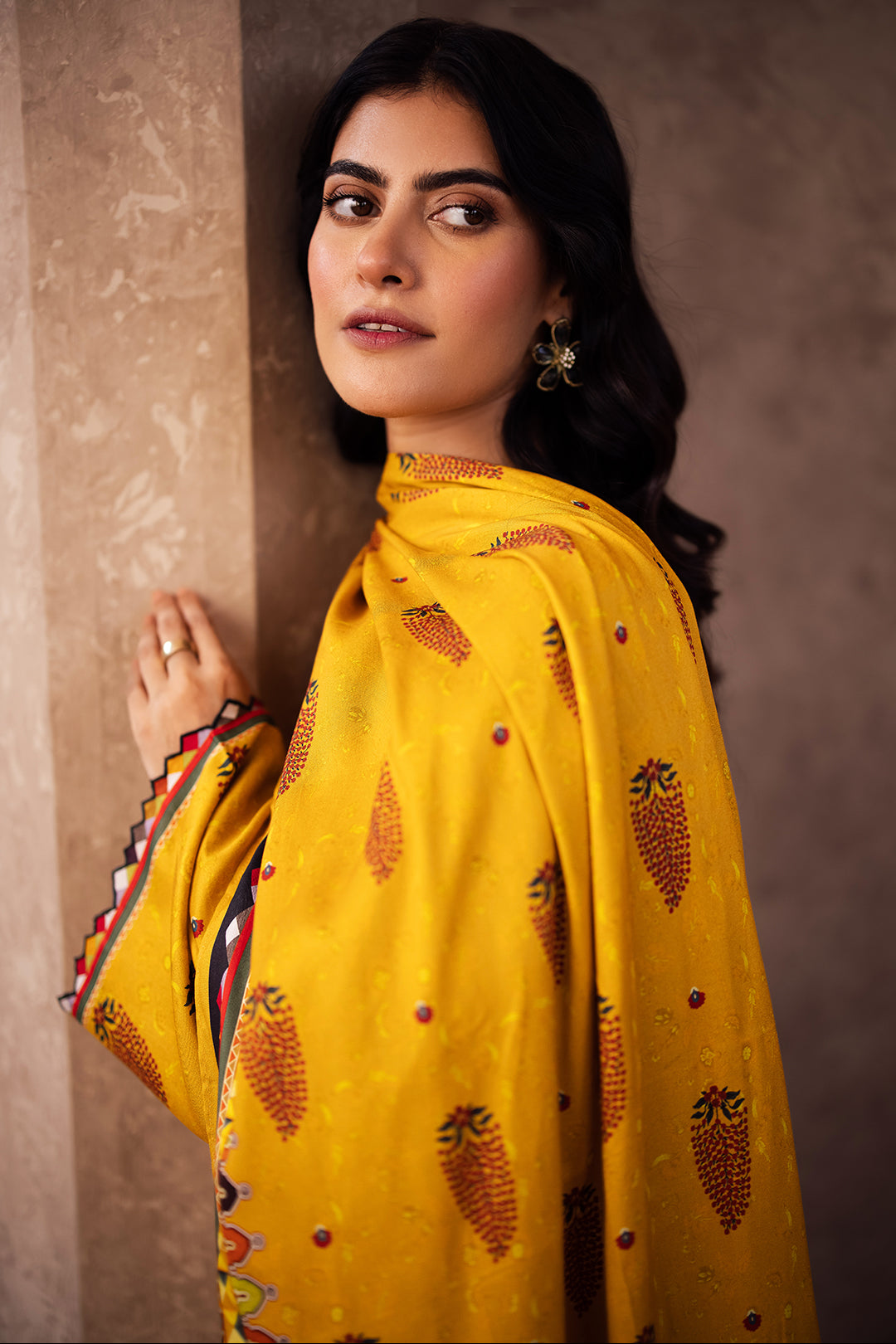 Zellbury | Unstitched 3 Piece Cotail | Shirt Shalwar Dupatta - 0218 - House Of Hania