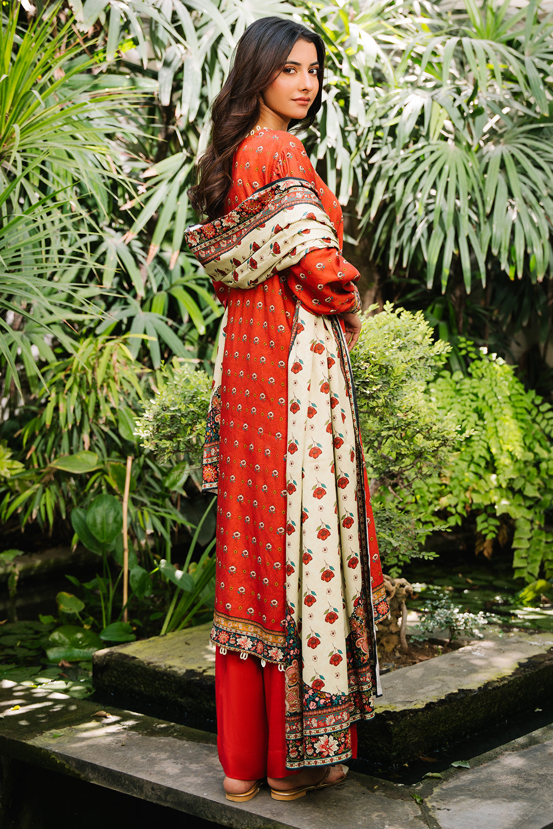Zellbury | Unstitched 3 Piece Cotail | Shirt Shalwar Dupatta - 0307 - House Of Hania
