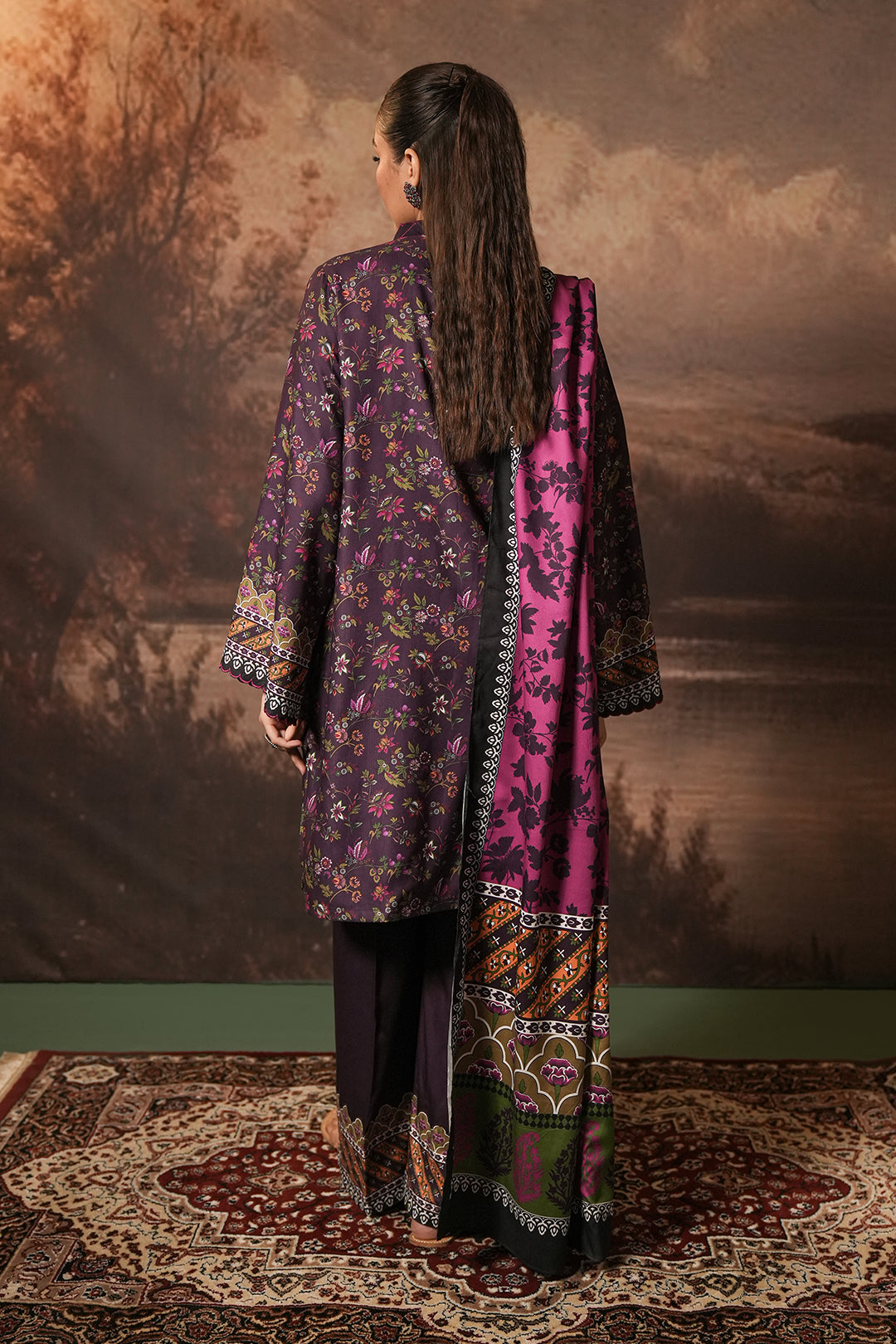 Zellbury | Unstitched 3 Piece Cotail | Shirt Shalwar Dupatta - 0399 - House Of Hania