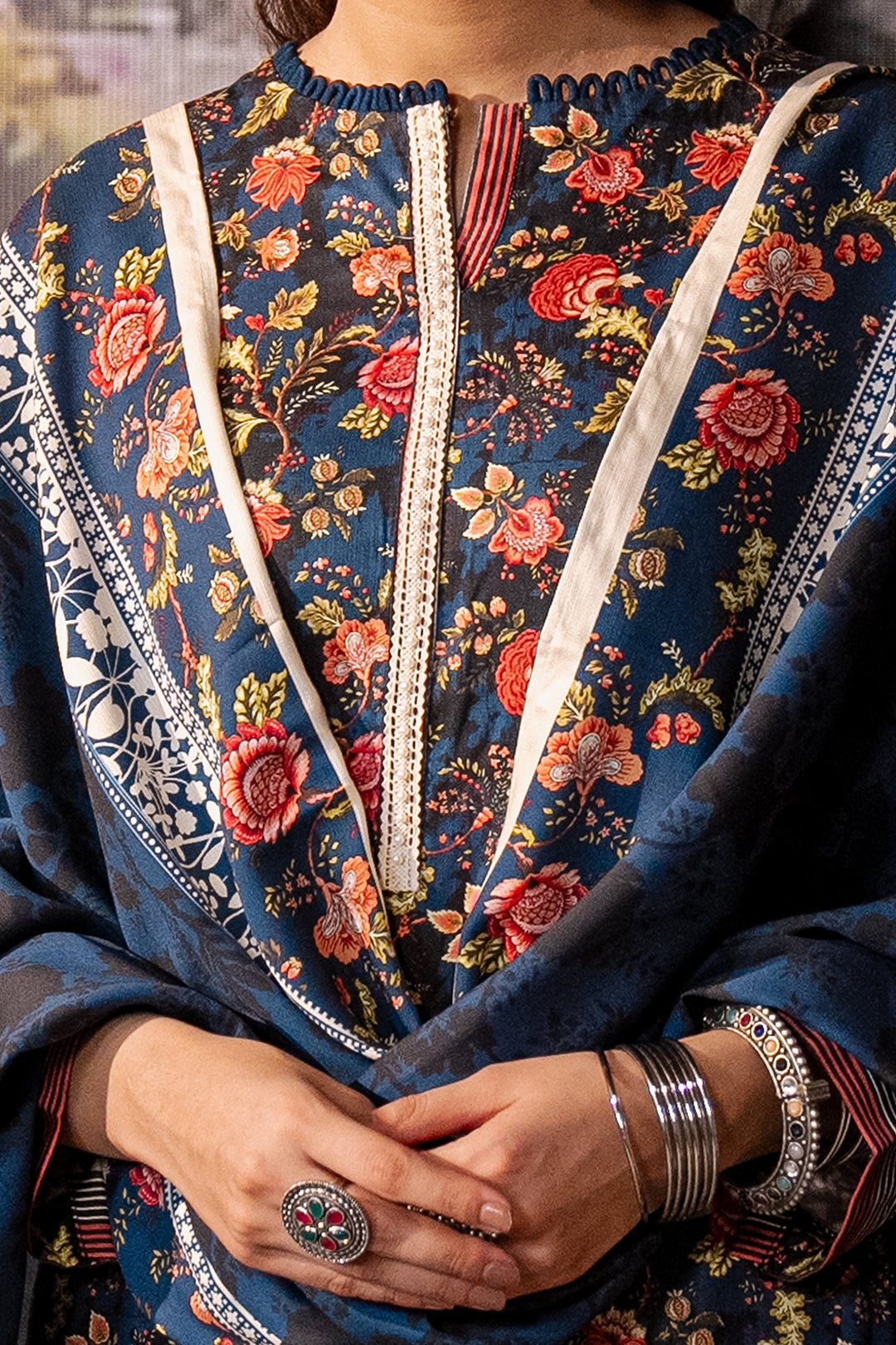 Zellbury | Unstitched 3 Piece Cotail | Shirt Shalwar Dupatta - 0470 - House Of Hania