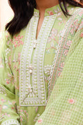 Zellbury | Unstitched 3 Piece Cotton | Embroidered Shirt Shalwar Dupatta - 0290 - House Of Hania