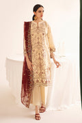 Zellbury | Unstitched 3 Piece Dobby | Embroidered Shirt Shalwar Dupatta - 0301 - House Of Hania
