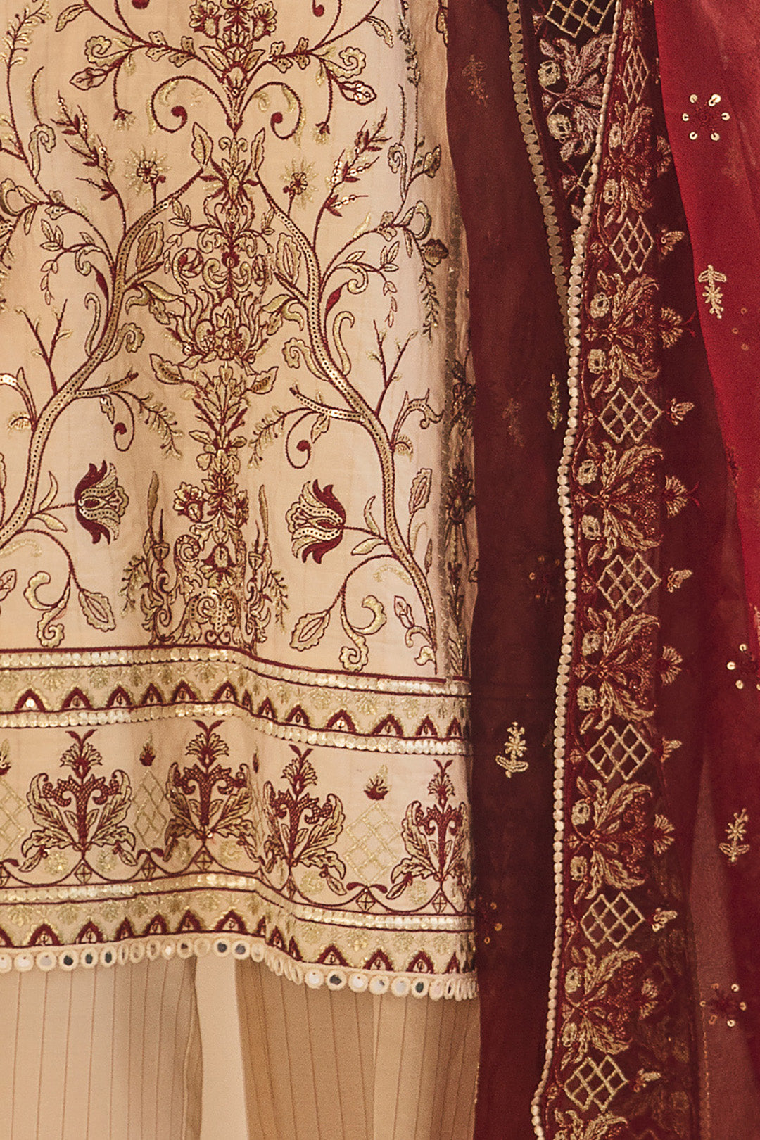 Zellbury | Unstitched 3 Piece Dobby | Embroidered Shirt Shalwar Dupatta - 0301 - House Of Hania