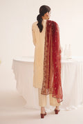 Zellbury | Unstitched 3 Piece Dobby | Embroidered Shirt Shalwar Dupatta - 0301 - House Of Hania