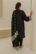 Zellbury | Unstitched 3 Piece Green | Embroidered Shirt Shalwar Dupatta - 1768 - House Of Hania