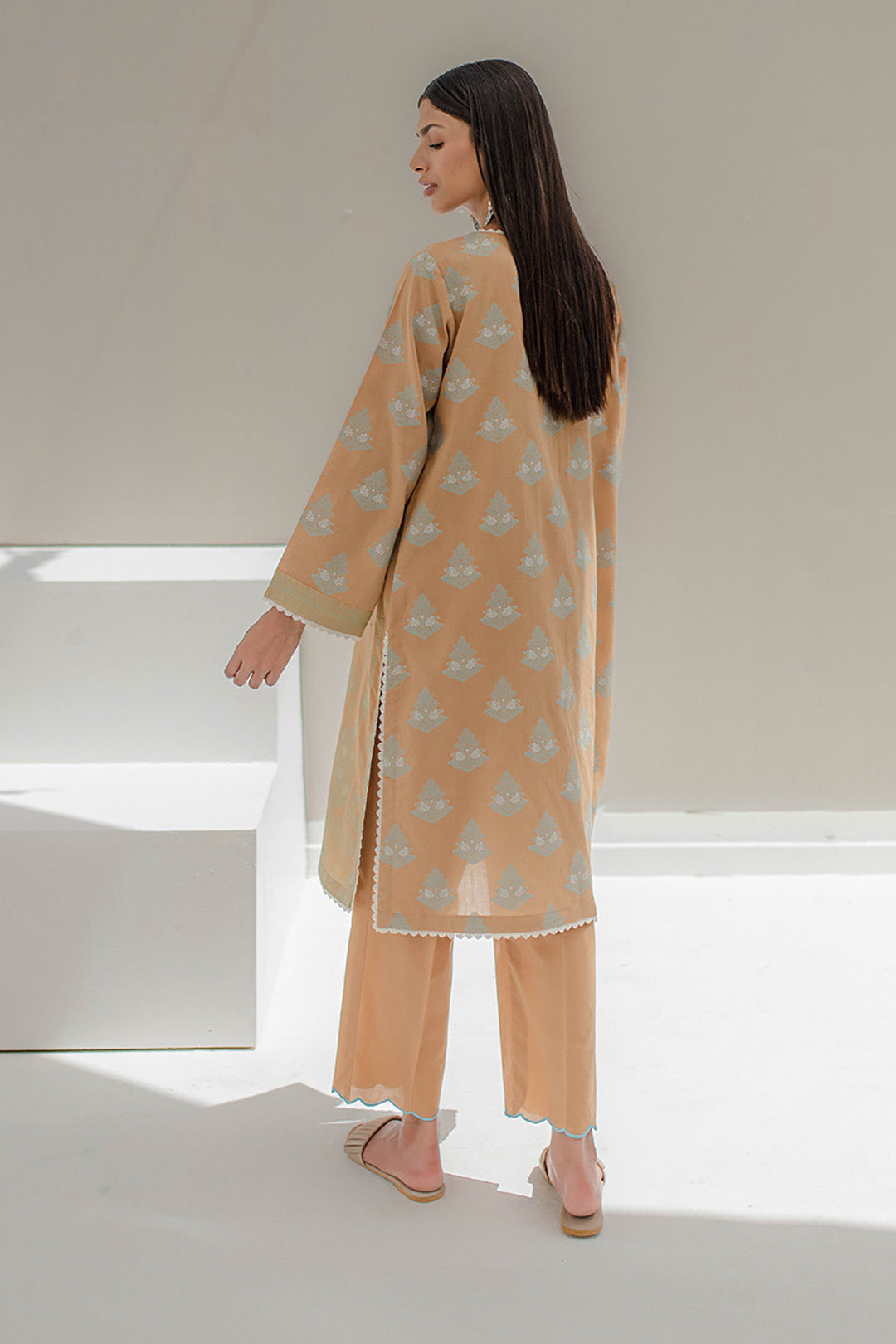 Zellbury | Unstitched 3 Piece Jacquard | Embroidered Shirt Shalwar - 0617 - House Of Hania