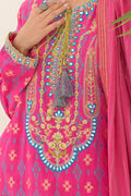Zellbury | Unstitched 3 Piece Jacquard | Embroidered Shirt Shalwar Dupatta - 0289 - House Of Hania