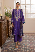 Zellbury | Unstitched 3 Piece Jacquard | Embroidered Shirt Shalwar Dupatta - 1113 - House Of Hania