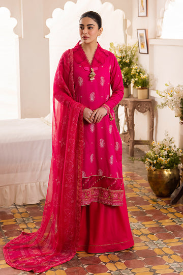 Zellbury | Unstitched 3 Piece Jacquard | Embroidered Shirt Shalwar Dupatta - 1118 - House Of Hania