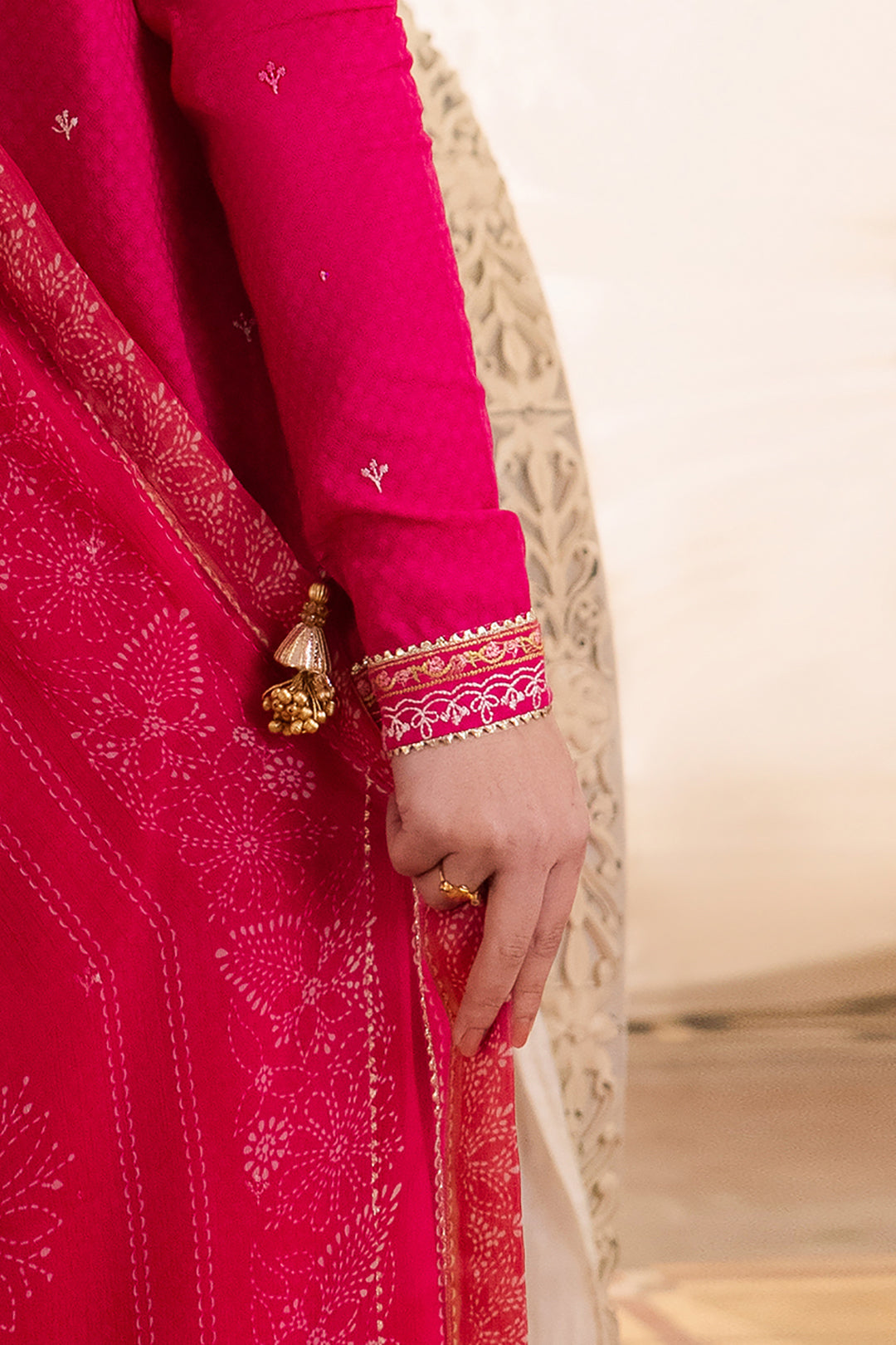 Zellbury | Unstitched 3 Piece Jacquard | Embroidered Shirt Shalwar Dupatta - 1118 - House Of Hania