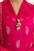 Zellbury | Unstitched 3 Piece Jacquard | Embroidered Shirt Shalwar Dupatta - 1118 - House Of Hania