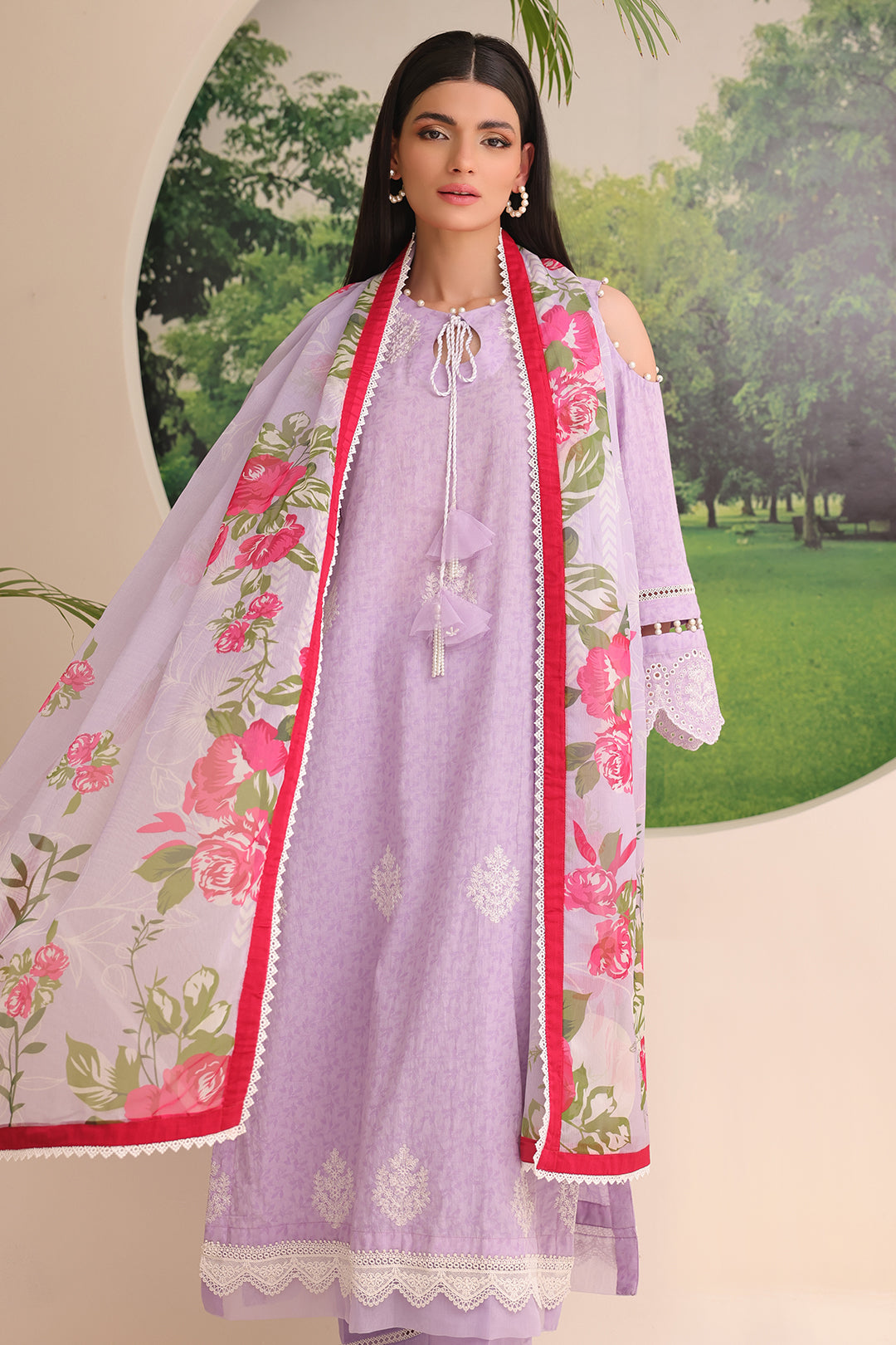 Zellbury | Unstitched 3 Piece Jacquard | Embroidered Shirt Shalwar Dupatta - 1764 - House Of Hania
