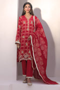 Zellbury | Unstitched 3 Piece Jacquard | Embroidered Shirt Shalwar Dupatta - 1803 - House Of Hania