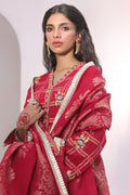 Zellbury | Unstitched 3 Piece Jacquard | Embroidered Shirt Shalwar Dupatta - 1803 - House Of Hania