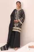 Zellbury | Unstitched 3 Piece Jacquard | Embroidered Shirt Shalwar Dupatta - 1806 - House Of Hania