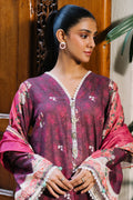 Zellbury | Unstitched 3 Piece Karandi | Shirt Shalwar Dupatta - 0301 - House Of Hania