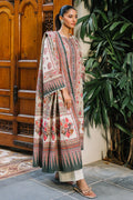 Zellbury | Unstitched 3 Piece Karandi | Shirt Shalwar Dupatta - 0302 - House Of Hania