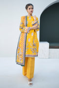 Zellbury | Unstitched 3 Piece Khaddar | Embroidered Shirt Dupatta - 0799 - House Of Hania