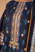 Zellbury | Unstitched 3 Piece Khaddar | Embroidered Shirt Shalwar Dupatta - 0225 - House Of Hania
