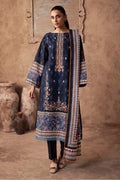 Zellbury | Unstitched 3 Piece Khaddar | Embroidered Shirt Shalwar Dupatta - 0225 - House Of Hania