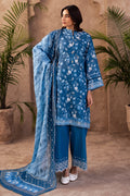 Zellbury | Unstitched 3 Piece Khaddar | Embroidered Shirt Shalwar Dupatta - 0226 - House Of Hania