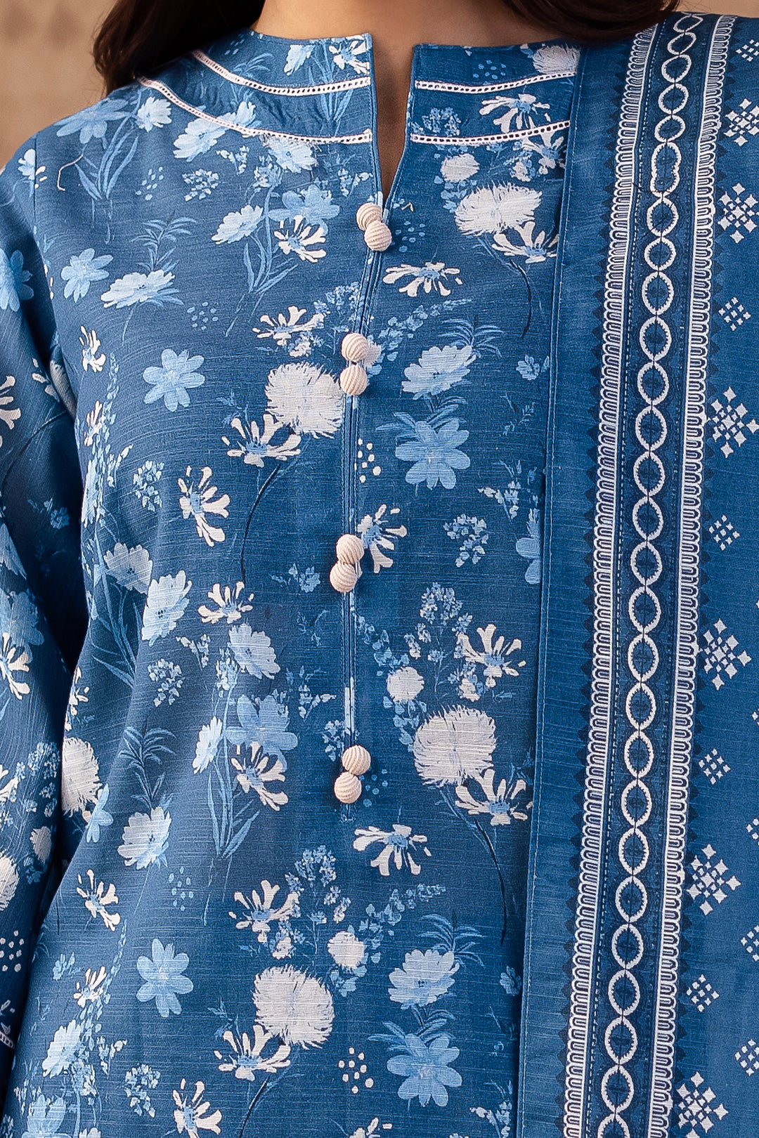 Zellbury | Unstitched 3 Piece Khaddar | Embroidered Shirt Shalwar Dupatta - 0226 - House Of Hania