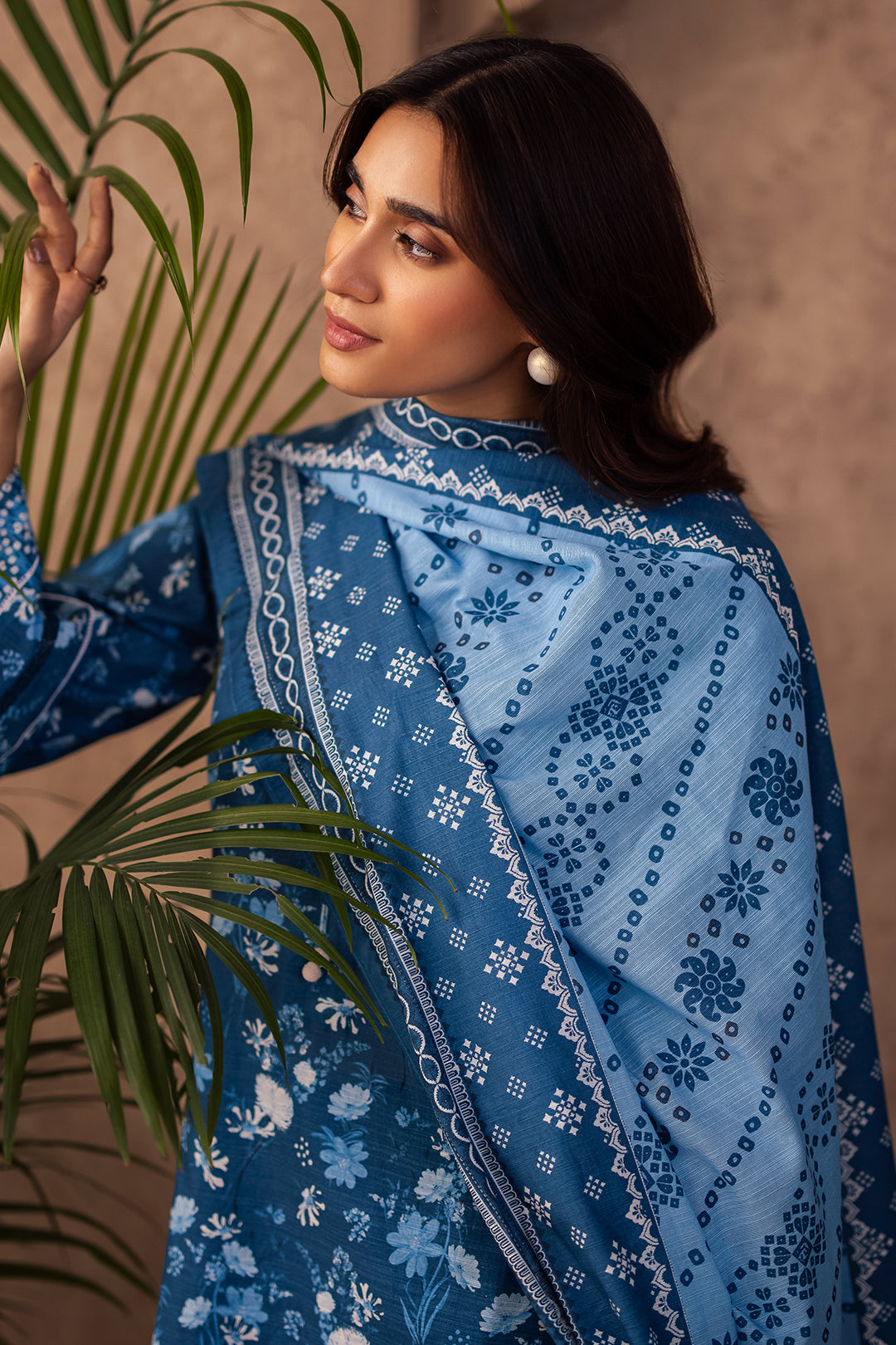 Zellbury | Unstitched 3 Piece Khaddar | Embroidered Shirt Shalwar Dupatta - 0226 - House Of Hania