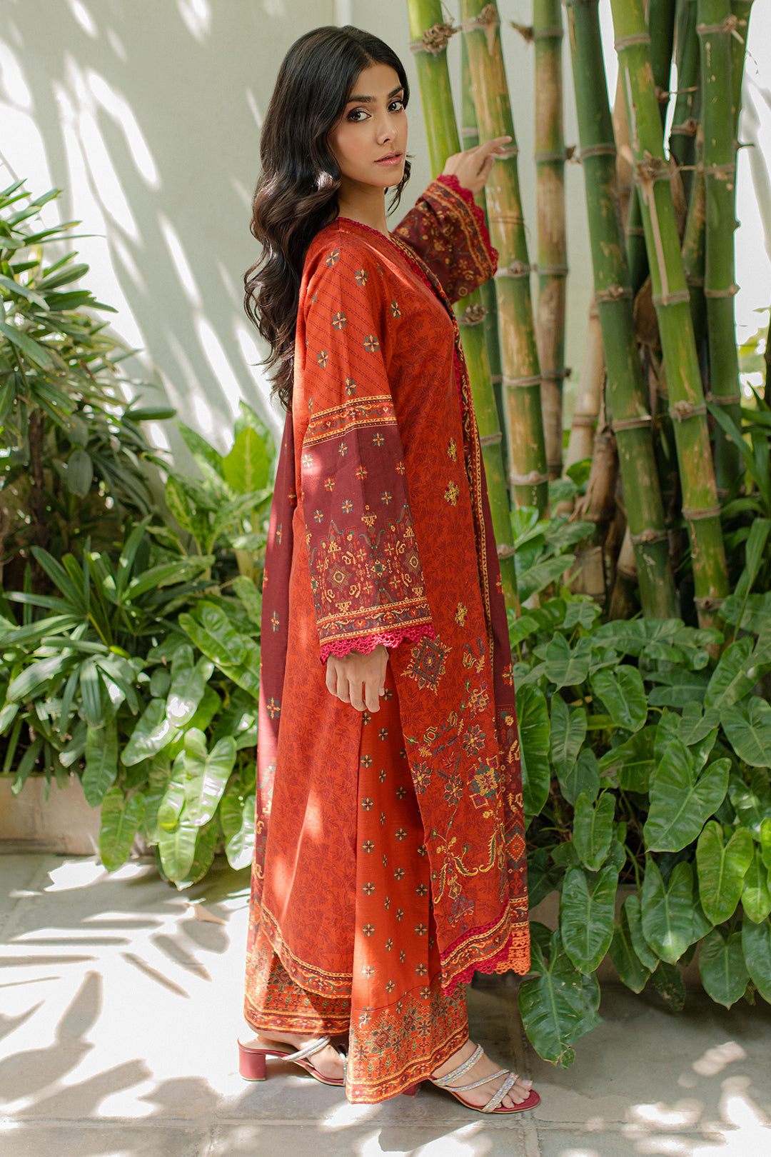 Zellbury | Unstitched 3 Piece Khaddar | Embroidered Shirt Shalwar Dupatta - 0233 - House Of Hania