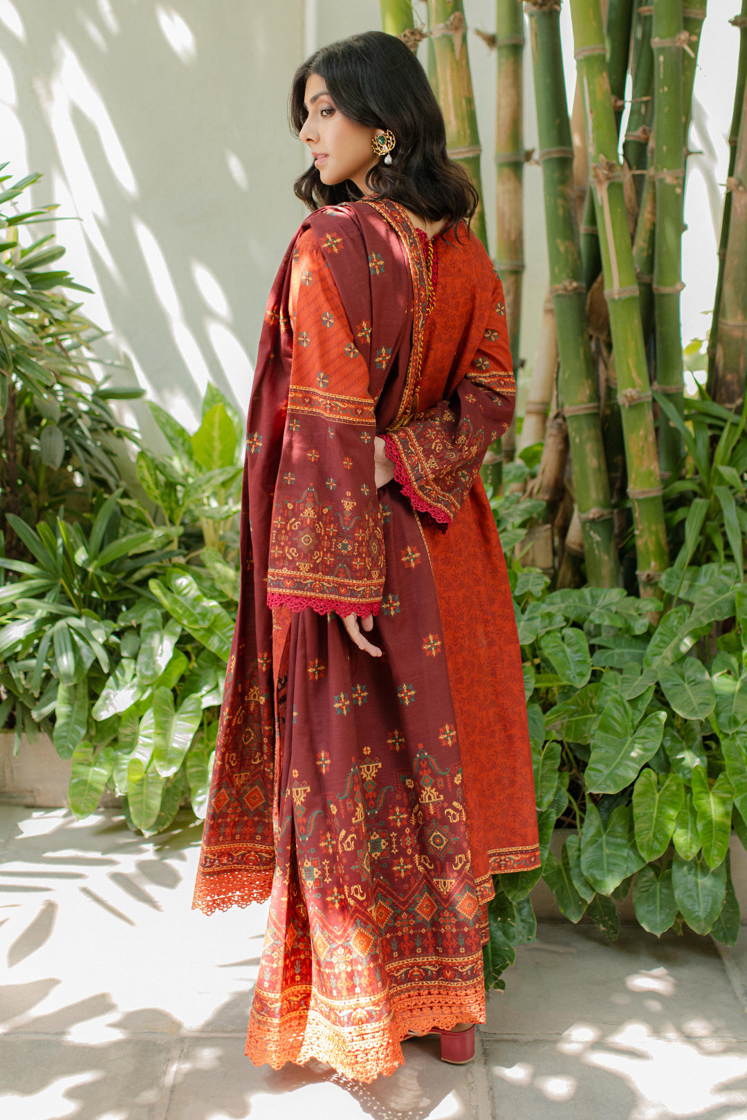 Zellbury | Unstitched 3 Piece Khaddar | Embroidered Shirt Shalwar Dupatta - 0233 - House Of Hania
