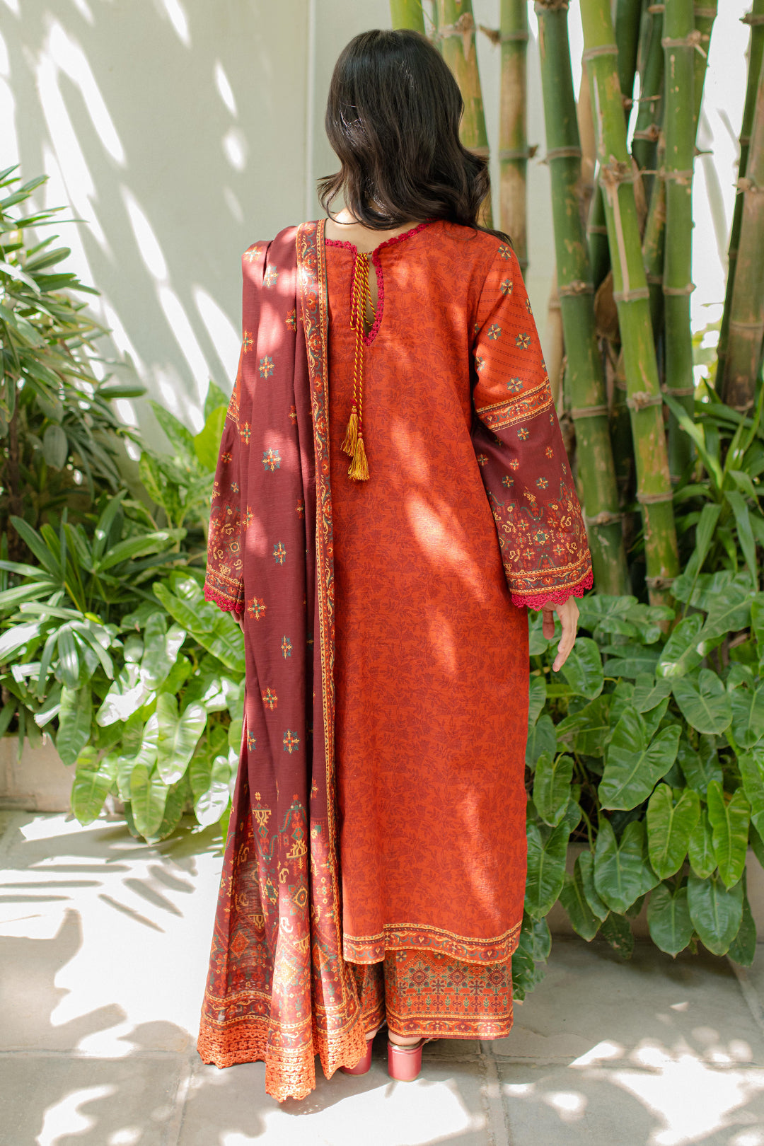 Zellbury | Unstitched 3 Piece Khaddar | Embroidered Shirt Shalwar Dupatta - 0233 - House Of Hania