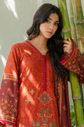 Zellbury | Unstitched 3 Piece Khaddar | Embroidered Shirt Shalwar Dupatta - 0233 - House Of Hania