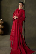 Zellbury | Unstitched 3 Piece Khaddar | Embroidered Shirt Shalwar Dupatta - 0238 - House Of Hania