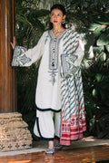 Zellbury | Unstitched 3 Piece Khaddar | Embroidered Shirt Shalwar Dupatta - 0239 - House Of Hania