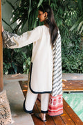 Zellbury | Unstitched 3 Piece Khaddar | Embroidered Shirt Shalwar Dupatta - 0239 - House Of Hania