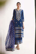 Zellbury | Unstitched 3 Piece Khaddar | Embroidered Shirt Shalwar Dupatta - 0295 - House Of Hania