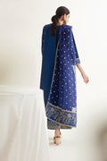 Zellbury | Unstitched 3 Piece Khaddar | Embroidered Shirt Shalwar Dupatta - 0295 - House Of Hania