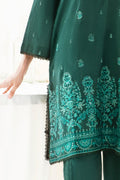 Zellbury | Unstitched 3 Piece Khaddar | Embroidered Shirt Shalwar Dupatta - 0302 - House Of Hania